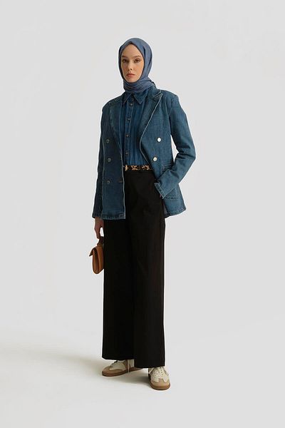 Armine Blazer Jachetă din denim 25yd9121 Indigo