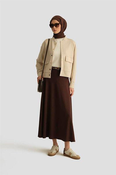Armine Judge Collar Modal Jacket 25Yd4233-1 Beige