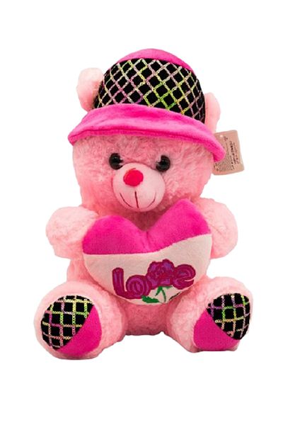 rexa Love Message Printed Stuffed Teddy Bear Pink Size 40CMX30CM