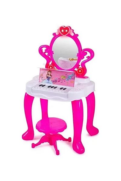 MAAS Elegant Vanity Table Set with Mirror and Music 43.5X31.5X72.5cm
