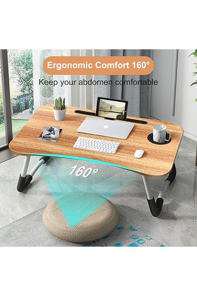1st Small Foldable Laptop Table For Bed 60*40cm Multicolor