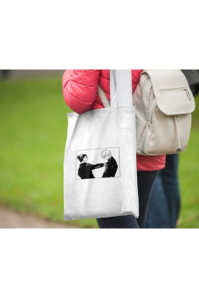 Akumastik Jujutsu Kaisen Anime Bag - Gojo Satoru Geto Suguru - 35x40 cm Tote Bag