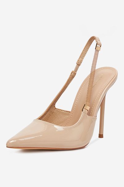 DeeZee Women's Low Heel Pumps Beige Stiletto 39