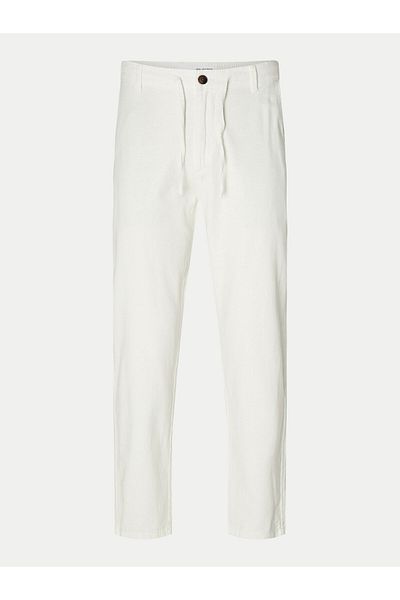 Selected Homme Pantaloni chino pentru bărbați selected homme 16087636 Alb
