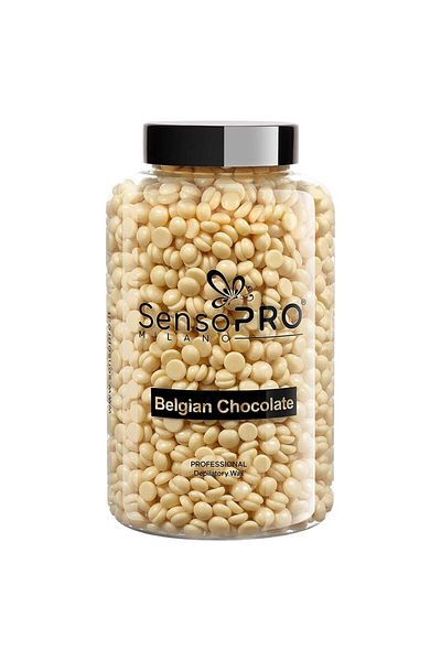 SensoPRO Milano Professional Elastic Hair Removal Wax Belgian Chocolate, 400g