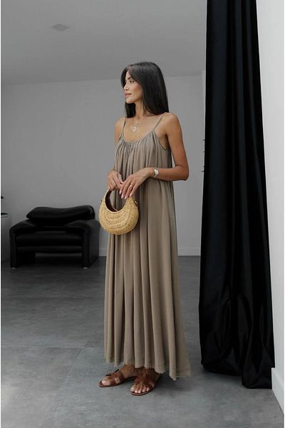 My Blog Mink Strap Comfortable Cut Dress - 3173