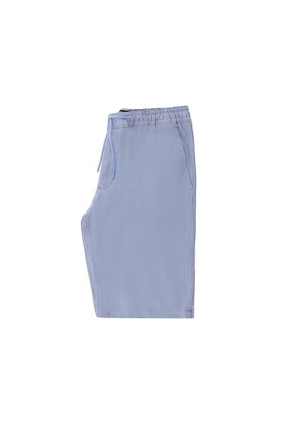 Kiğılı Linen Bermuda Shorts with Elastic Waist