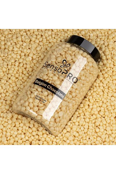 SensoPRO Milano Professional Elastic Hair Removal Wax Belgian Chocolate, 400g