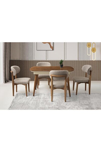 Levent Mobilya Aksesuar Bolvadin Masa, Umay Sandalye, Valencia, 130x80