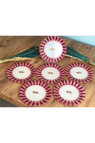 B&M Curved Cake Plate 6 Pieces