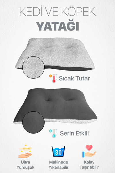 Urz Store Çift Taraflı Kullanılabilen, Çok Amaçlı, Yıkanabilir Kedi Ve Köpek ...