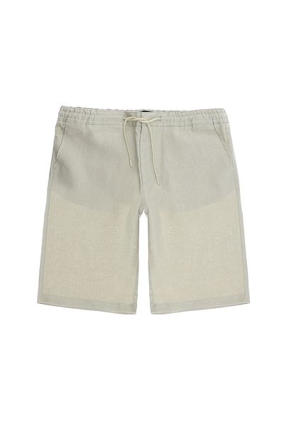 Kiğılı Linen Bermuda Shorts with Elastic Waist