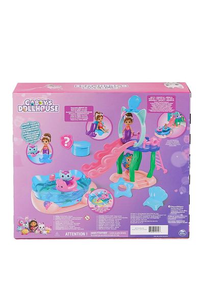 LiderGlobal 6067878   Gabbys Dollhouse Gabby and Mercat Purr-Ific Pool Playset