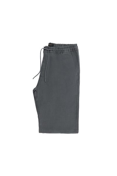 Kiğılı Linen Bermuda Shorts with Elastic Waist