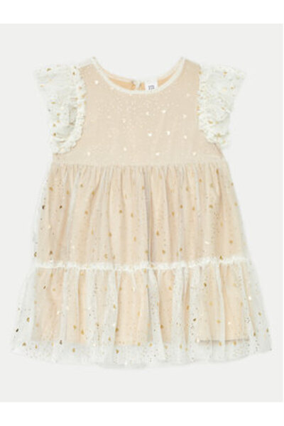 GAP Girl Elegant Dress 646791-00 Ecru