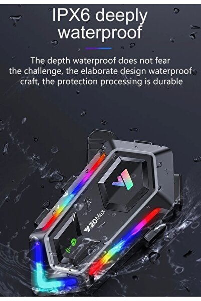 MOTORİDERS Y20 Max İnterkom Eşleşmeli