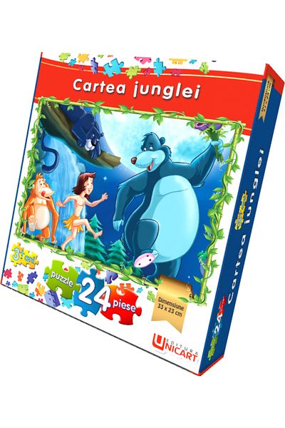 Editura Unicart Puzzle 24 pieces - The Jungle Book 33x23 cm