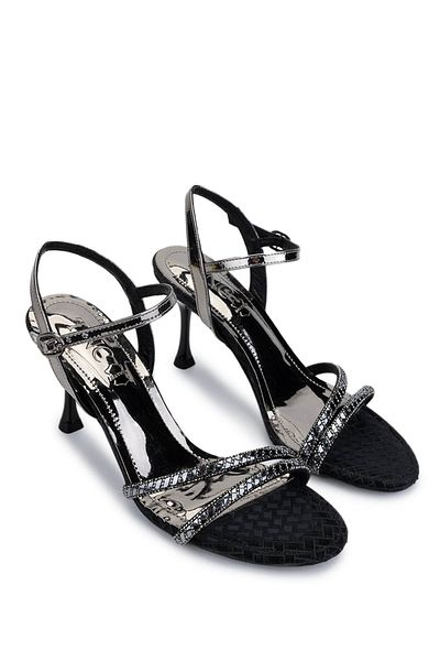 Tamer Tanca Women's Vegan Black Heeled Shoes