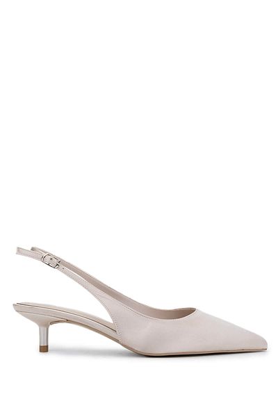Tamer Tanca Women's Vegan Beige Heeled Shoes