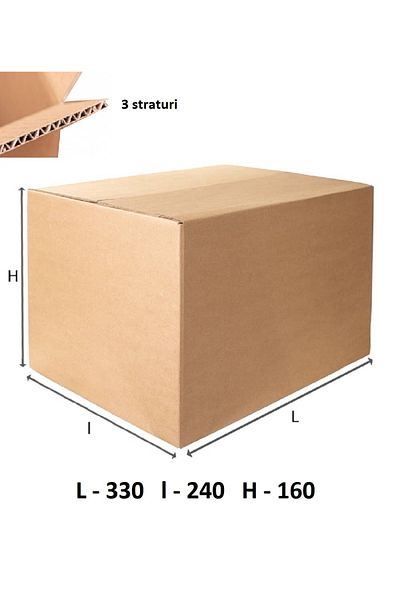DanyCris Classic Cardboard Box type bax 330x240x160 3 layers