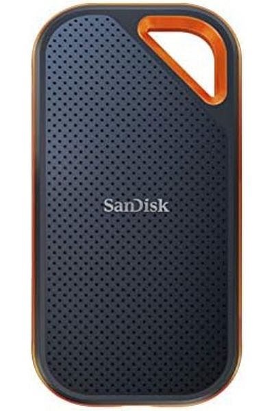 SanDisk محرك أقراص SSD محمول بسعة 4 تيرابايت مع منفذ USB-C بسرعة تصل إلى 2000 ميجابايت/ثانية، مقاوم للماء، أزرق - SanDisk Extreme Pro SDSSDE81-4