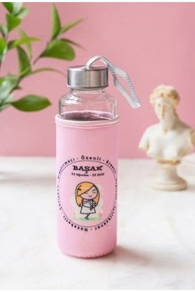 TEKNO İSTANBUL Tekno Istanbul Burç Flask with Case 400 ml Başak Pink -Thn74770