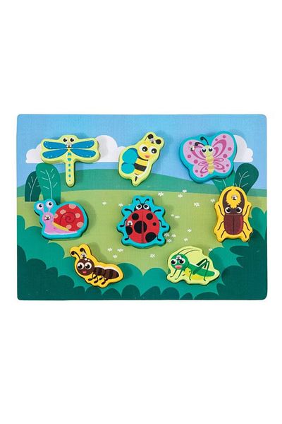 OEM Joc de pescuit magnetic din lemn 4 in 1, Insecte