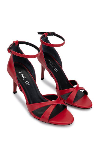 Tamer Tanca Women's Vegan Red Heeled Shoes