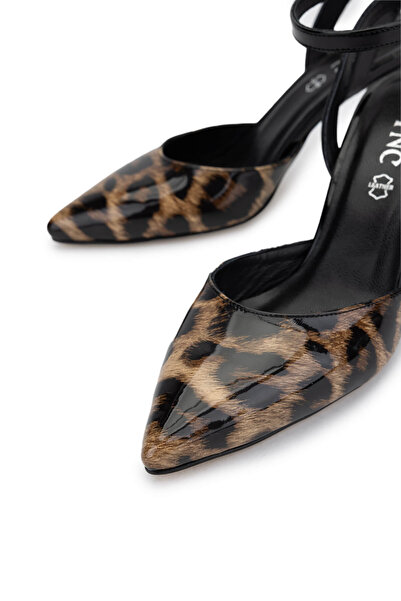Tamer Tanca Women's Vegan Leopard Heeled Shoes