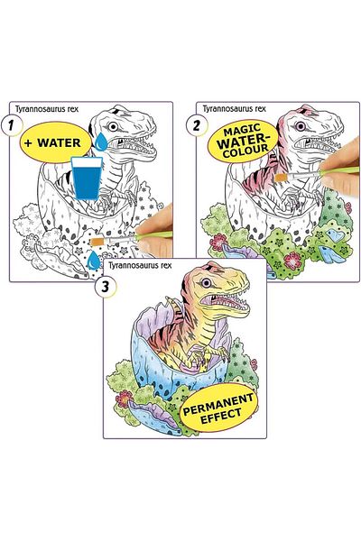 Top Model Magical watercolor book Dino World