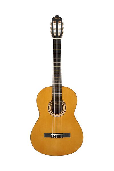 VALENCIA Vc204 Basic2 Classical Guitar Set 4/4, Bag, Digital Tuner, Footrest, Picks