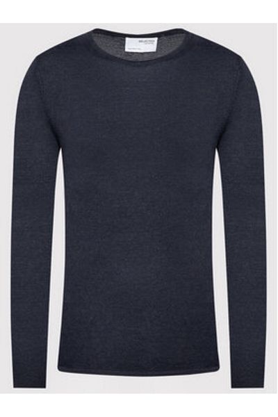 Selected Homme Pulover bărbătesc 16079774 Bleumarin
