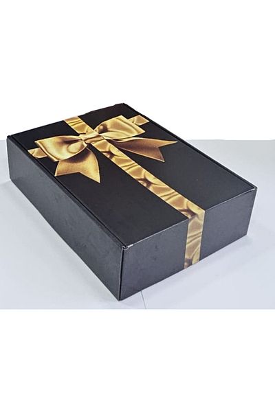 DanyCris Self-Formed Cardboard Gift Box 330x240x90 Black/Silver