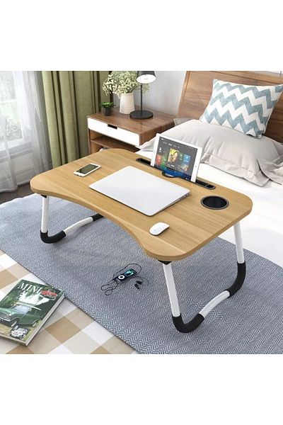 1st Small Foldable Laptop Table for Bed 60*40cm