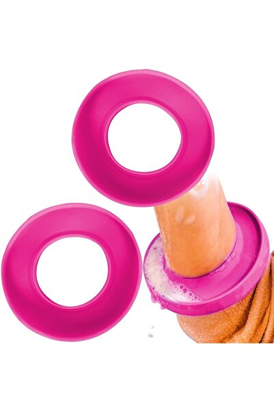 XiXiRan Set de 2 suporturi pentru mâneci XiXiRan, silicon, roz, 11,5 x 11,5 cm