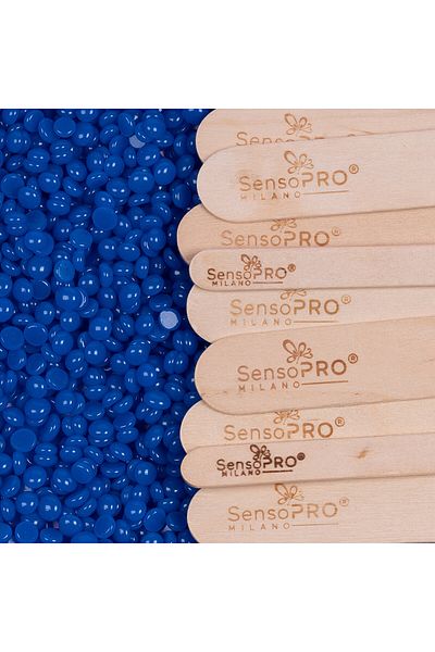 SensoPRO Milano Azulene Elastic Depilatory Wax Granules, 500g