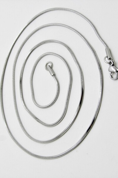 Takı Dükkanı مكعب نموذج غرامة الأفعى الأفعى قلادة الرجال سلسلة الصلب eck03k