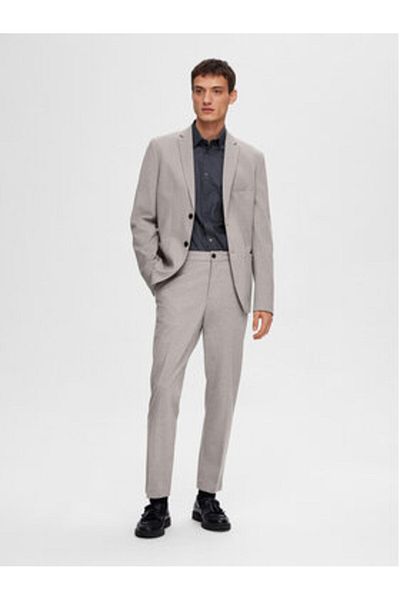 Selected Homme Men's Suit Trousers 16092485 Gray