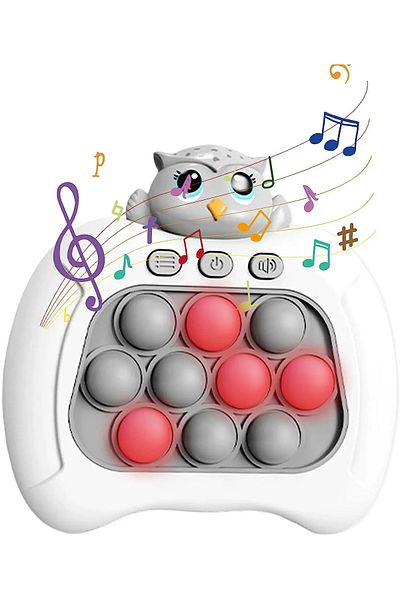 OEM Joc interactiv Pop-It Consola, antistres, cu sunete si lumini, Bufnita