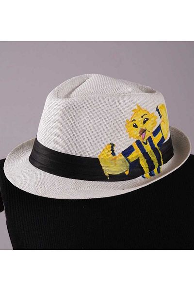 Do Tebe Καλοκαιρινό χειροποίητο καπέλο Fedora από ψάθινο ανεμιστήρα Προσαρμοσμένο σχέδιο
