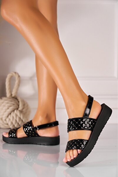 Joana Sandale fara Toc din Piele Ecologica Lacuita dama Negre Natira