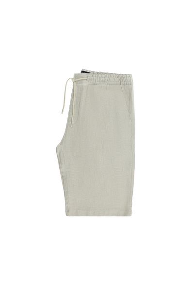 Kiğılı Linen Bermuda Shorts with Elastic Waist