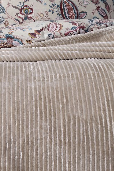 Yataş Wellsoft Beige Blanket - Single Adel