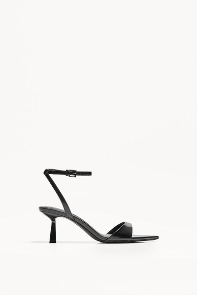 Bershka High-heel sandals with ankle strap