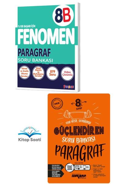 Fenomen Yayıncılık Fenomen 8. Sınıf Paragraf B Soru Bankası & Ankara 8. Sınıf...