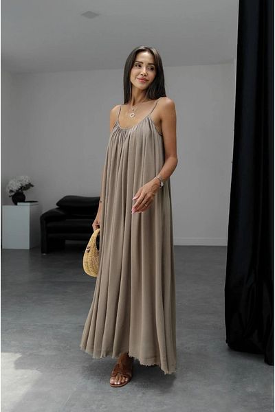 My Blog Mink Strap Comfortable Cut Dress - 3173