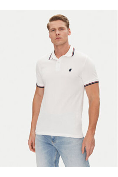 SAVE THE DUCK Polo bărbătesc DR0136M-BATE20 Alb