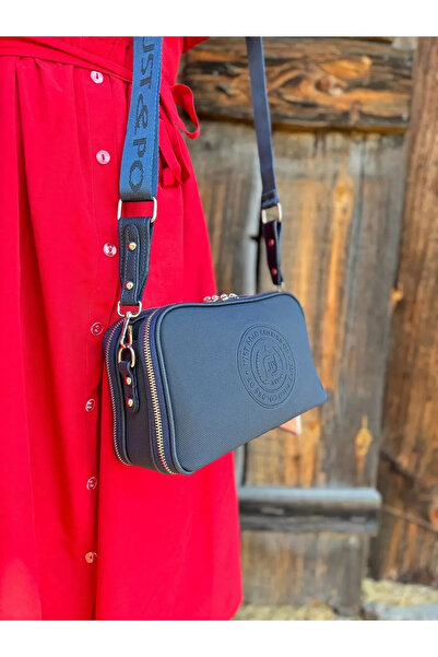 Just Polo Brown 2 Compartment Shoulder Bag Monogram 2197mh