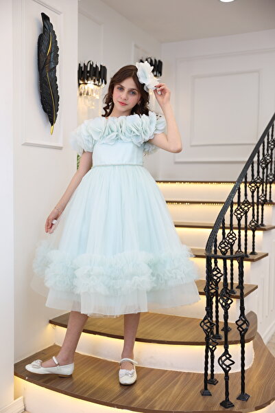 MİSS RAİN ΚΟΡΙΤΣΙΚΟ ΒΡΑΔΙΝΟ ΦΟΡΕΜΑ ΜΕ ΠΛΗΡΕΣ ΜΑΝΙΚΙΑ ΦΛΟΡΑΛ ΧΑΜΗΛΟ ΠΕΤΡΑ ΛΕΠΤΟΜΕΡΗ ΦΟΥΣΤΑ ΒΟΛΑΝ