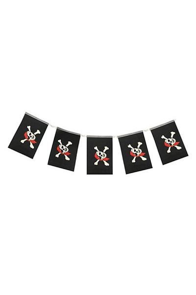 Findit Pirate Party Pirate Logo Printed Pennant Ornament Banner Ornament 8 Pcs (2818)